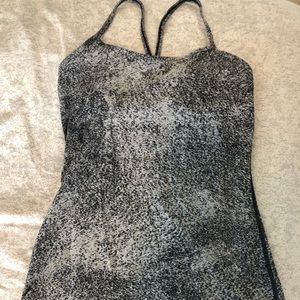 Workout tank with built in bra